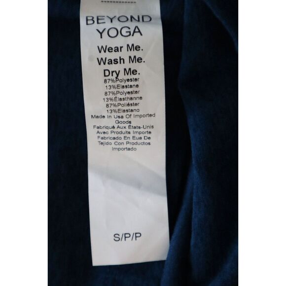 Beyond Yoga Women's Sz S Blue Gem Heather Spacedye Uplevel Midi Jumpsuit - Picture 6 of 8